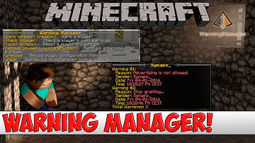 Minecraft Plugin Tutorial - Warning Manager