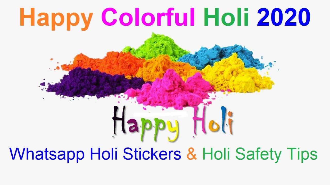 Holi 2020 Holi Festival 2020 Whatsapp Sticker Whatsapp Emoji