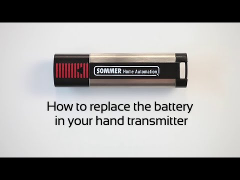 Battery change of the SOMMER handheld transmitter Classic | 4020V000