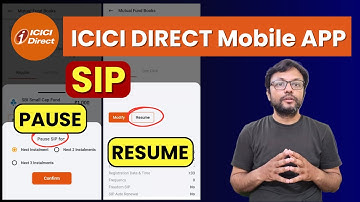 How to Pause and Resume Mutual Fund SIP in ICICI Direct New Mobile APP