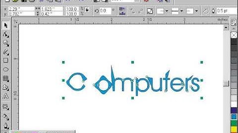 Move text  in front of object - coreldraw tutorial