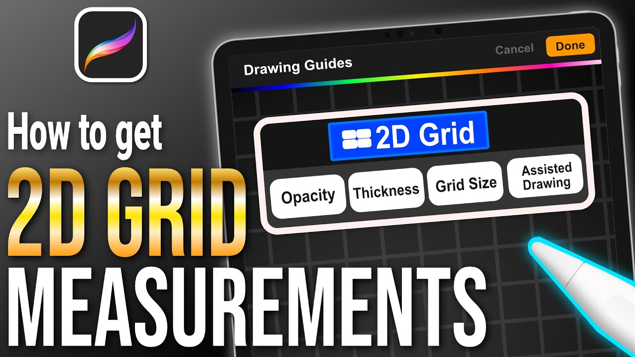 Sketch50 Tip 2: Adding a Grid in Procreate 