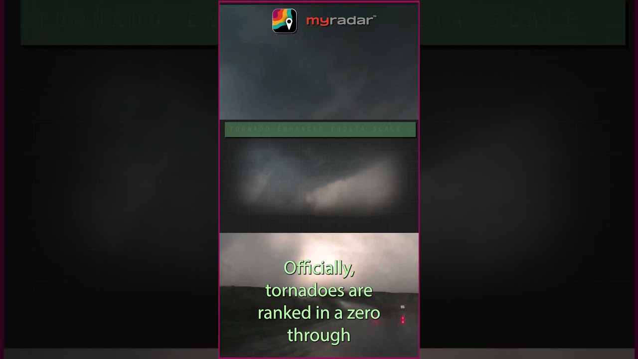 How tornadoes are ranked (EF0 - EF5)
