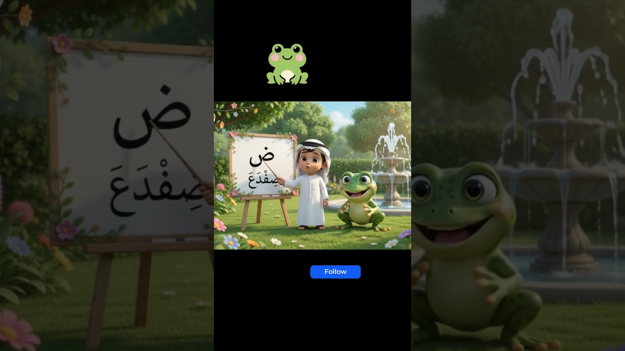 Learn Arabic Alphabet: ض - ضِفْدَع 🐸 | Zoad Se Zifda Cartoon Song 🎵 #arabicforkids