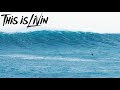 SURFING MAXING OUTER REEF LOG CABINS(25 FEET) || PERFECT WINTER PIPELINE!