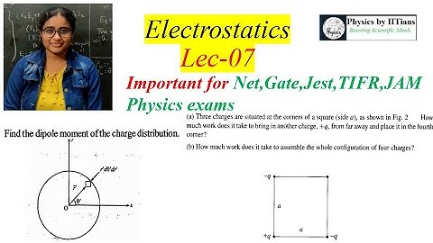 Electrostatics Lec-7👉Important Basics to solve problems👉Target👉CSIR-NET GATE JEST JAM BARC DRDO