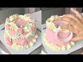 Vintage Cake Design | Step by Step Piping Tutorial💞| Trending Aesthetic Cake 2025