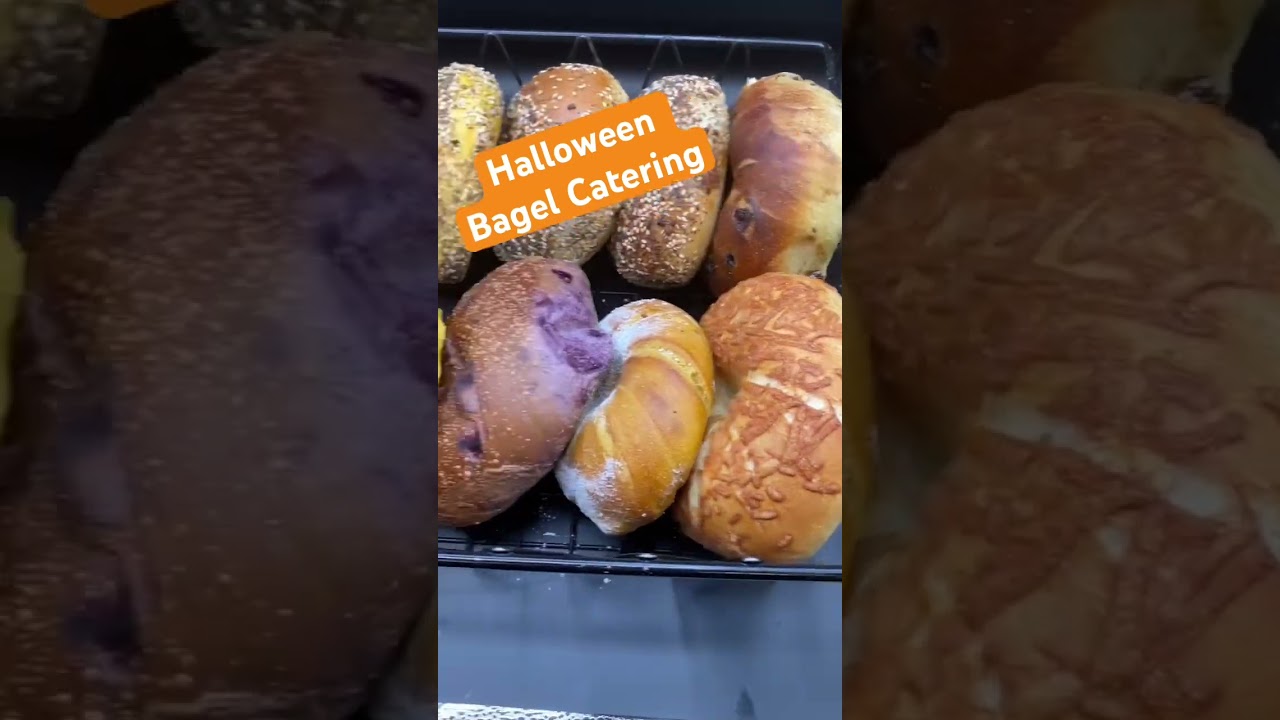 Halloween bagel catering New York #catering #bestbagel Broad Nosh Bagel Deli Catering NYC