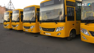 видео: В Семее на линию вышли новые автобусы картинка: В Семее на линию вышли новые автобусы