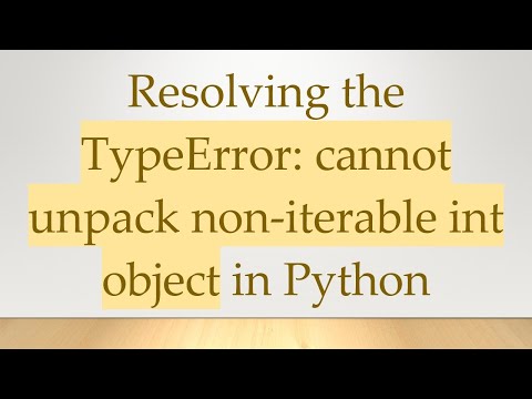 Resolving the TypeError: