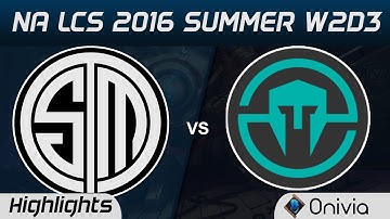 TSM vs IMT highlights Game 3 NA LCS 2016 Summer W2D3 Team Solo Mid vs Immortals