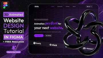 Animated 3D Figma Website Design || FREE Resources || DVxUI
