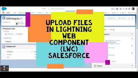 upload files in Lightning Web Component LWC Salesforce