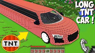 This is THE LONGEST TNT CAR in MInecraft! I found THE BIGGEST CAR of 999.999 TNT!