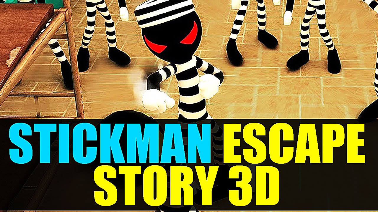 Escape story прохождение. Stickman Escape. Stickman Escape story 3d.