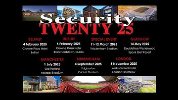 Security TWENTY 25 | Birmingham & Heathrow – Cutting‑Edge Security Technology & Networking