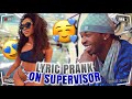 POP SMOKE - "FOR THE NIGHT " | LYRIC PRANK ON SUPERVISOR 😍 **I THINK I GOT A PROMOTION **