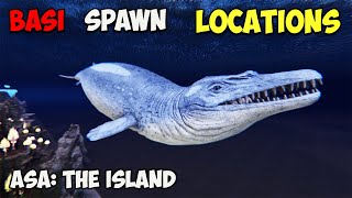 ASA: BEST Basilosaurus Spawn LOCATIONS | ARK Survival Ascended The Island