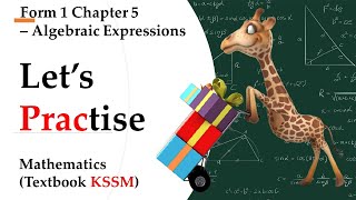 KSSM Form 1 Mathematics Chapter 5 - Let's Practise | Algebraic Expressions