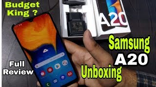 Samsung Galaxy A20 Unboxing & review,Samoled display,4000mah battery,Fast charging,Should U Buy ?? |