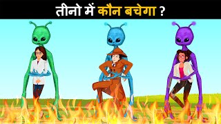 Movie 3: Powerful Aliens vs Detective Mehul | Episode 106 | Hindi Paheliyan | Paheli