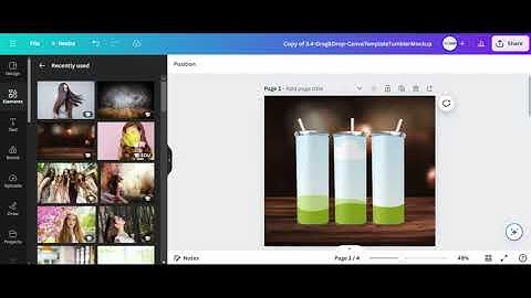 Drag & Drop Canva Templates Tumbler Mockups by Click Art Gallery