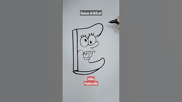 Draw ALPHABET LORE E  SPONGEBOB #shorts#shortsfeed#shortsvideo#alphabetlorespongebobdrawing