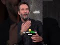 Keanu Reeves describes the intense, physical reality of acting. #interview #mrjohnwick #actor #movie