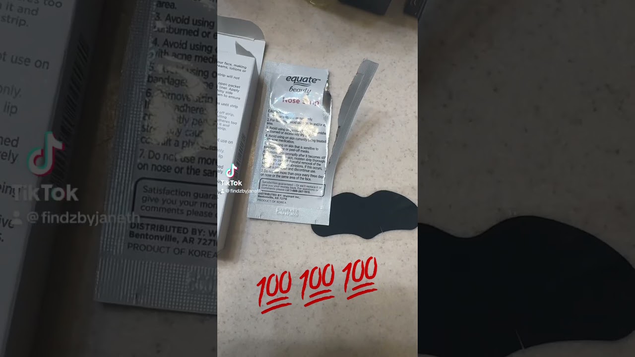 Equate charocal pore strips 