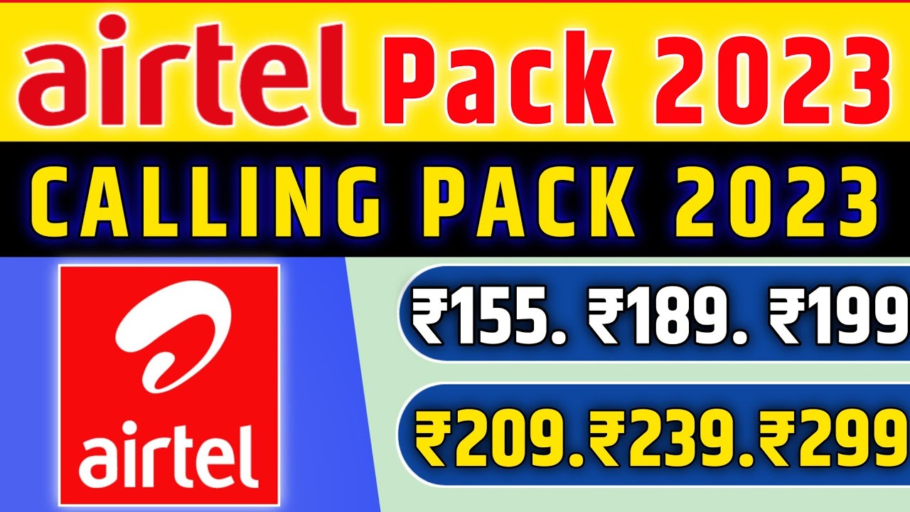 Airtel Pack 2023 | Airtel Recharge Pack 2023 | Airtel ka recharge plan ...