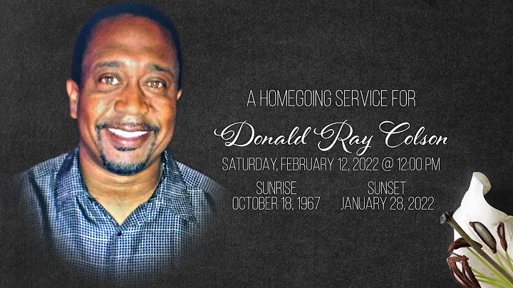 Homegoing Service for Donald Ray Colson