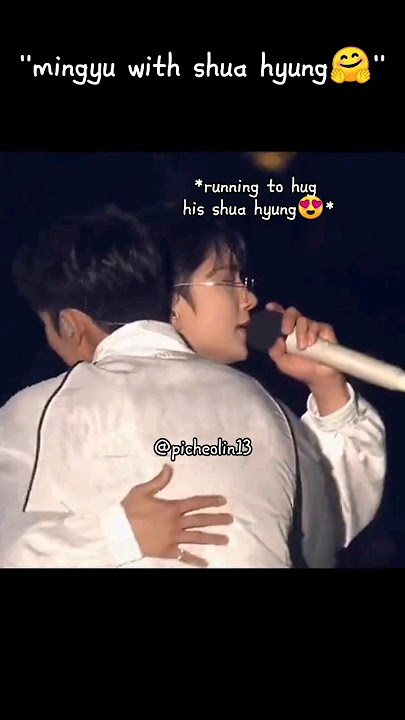 his hugs are always my favorite❣️ #seventeen  #mingyu #joshua #dino