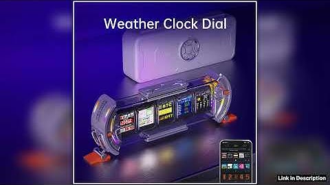 Divoom Times Gate Cyberpunk Gaming Setup Digital Clock with Smart APP Control WiFi Connect RGB LED