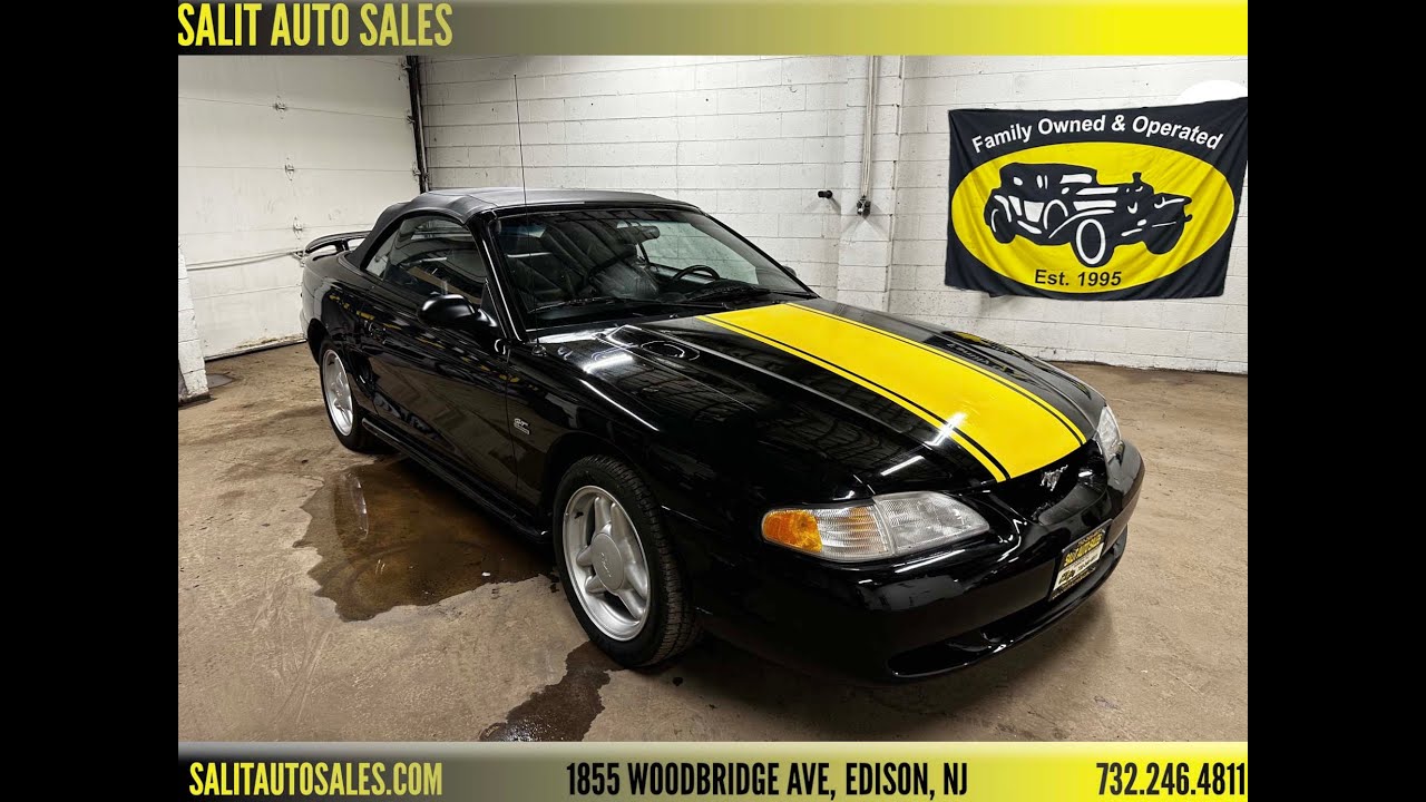 Ford Mustang Convertible 94-98 PreCut Window Tint Dark Black 15% VLT