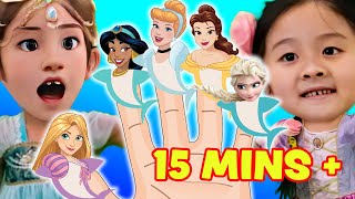 Princess Shark Finger Family & Princess Finger Family | Disney Princess | DoReMi Kids Songs