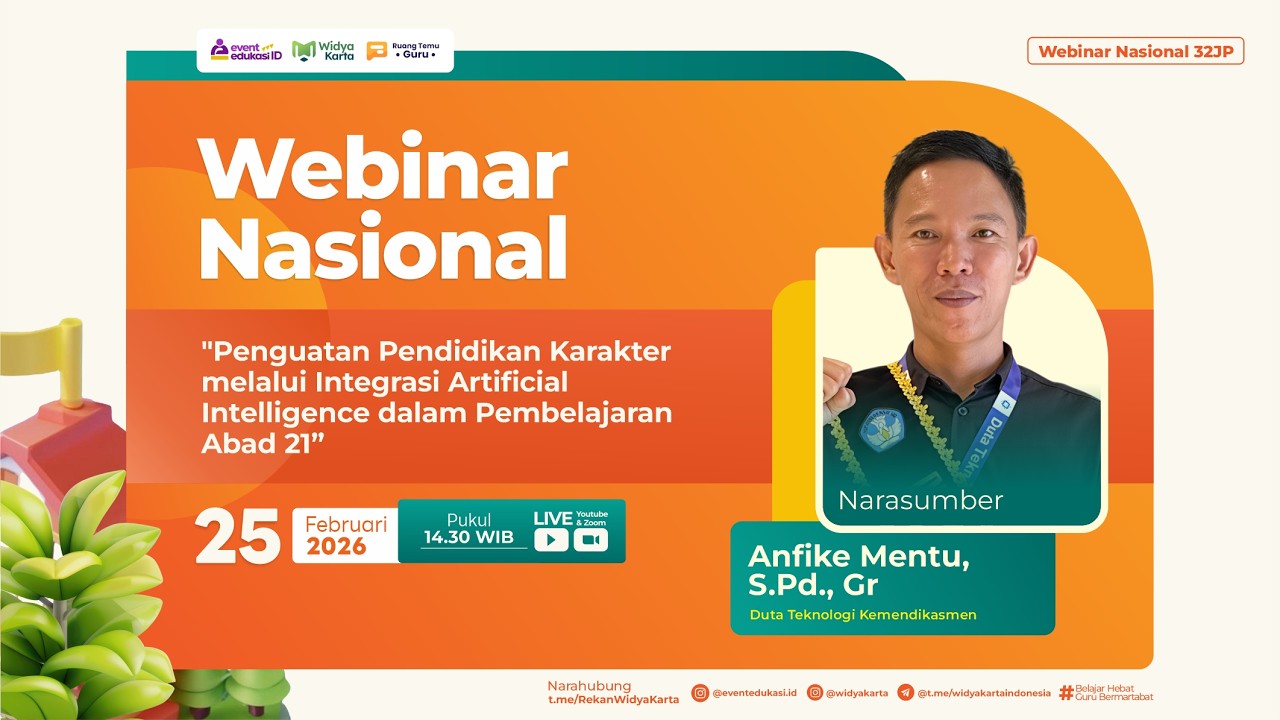 H2: Webinar Penguatan Pendidikan Karakter melalui Artificial Intelligence dalam Pembelajaran Abad 21