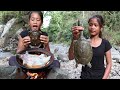 Find meet Turtle for Food forest - Turtle curry with Chili for Food ideas and Eating delicious Ep 80