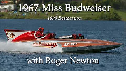 1967 Miss Budweiser with Roger Newton