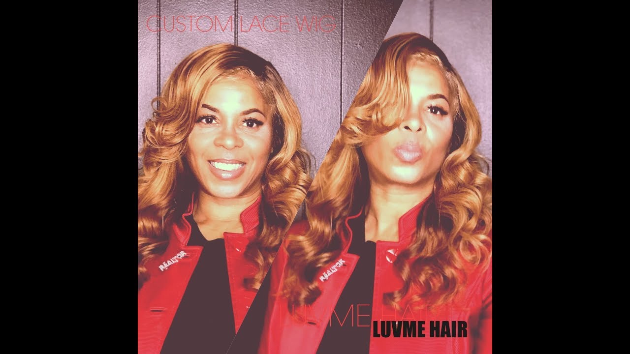 Luvme Hair 3 bundles and frontal custom color and wig install - YouTube