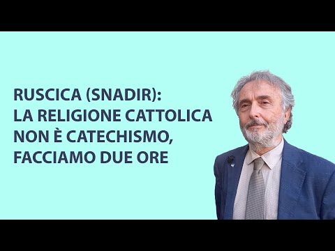 La religione a scuola non è catechismo ma interpretazione della vita, facciamo due ore settimanali