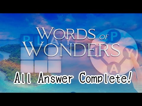 Words Of Wonders Crossword: Level 81-160 Answers!