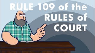 Rule 109 of the Rules of Court [SPECIAL PROCEEDINGS]
