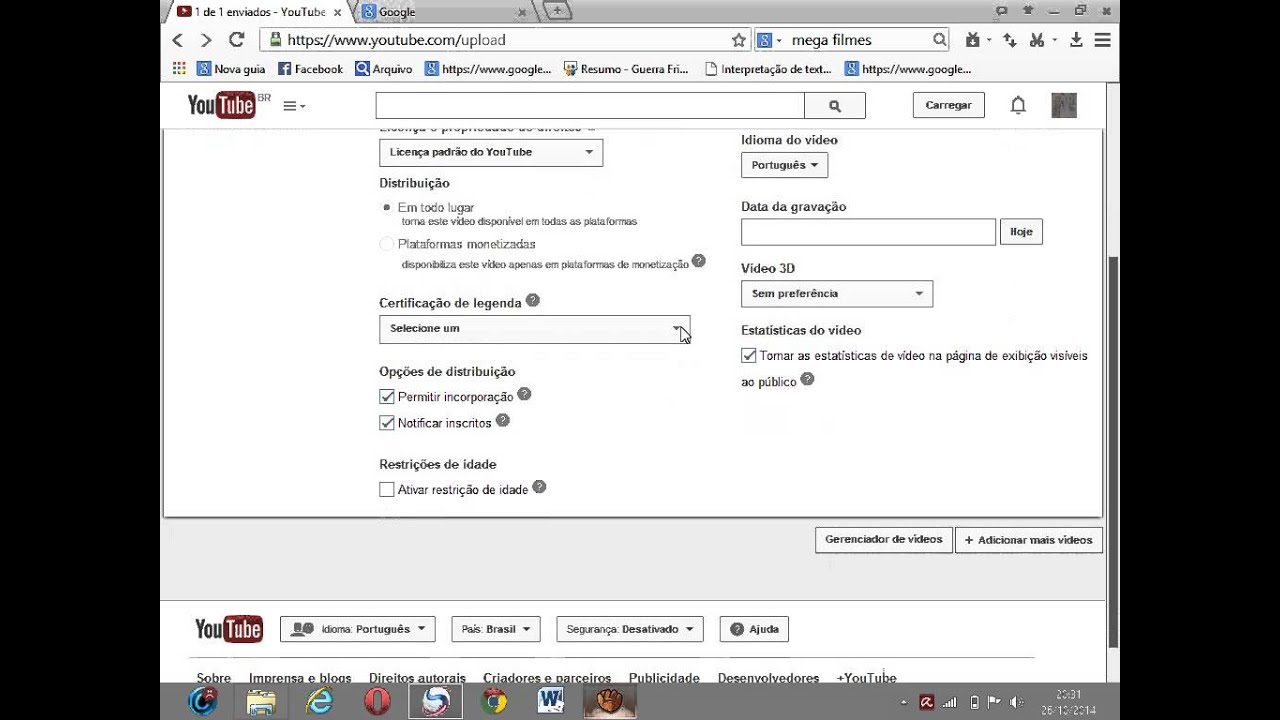 Como Colocar Um Video No Youtube :D - YouTube