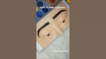 Make eyebrows on dummy #shorts #eyedummy #eyebrows