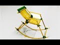 Make a rocking chair from matches that rocks  diy from matches
