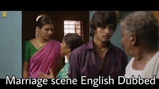 Tamil movie english dubbed || VADA CHENNAI MARRIAGE SCENE ENGLISH DUBBED😂