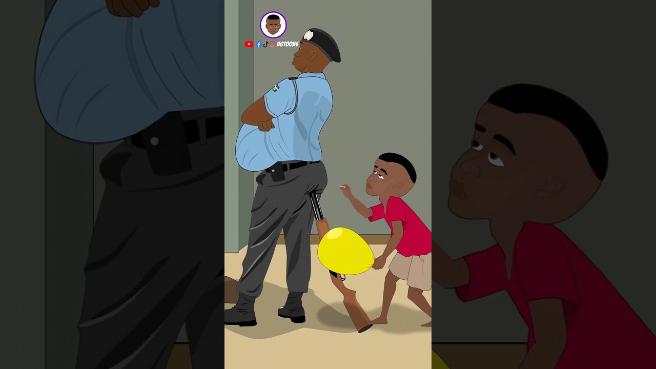 😂😜Tricking the Police Officer 😂 #funnyshorts #funny #ugtoons #funnyvideo