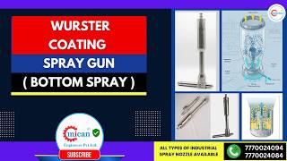 Wurster Coating Spray Gun Bottom Spray Gun