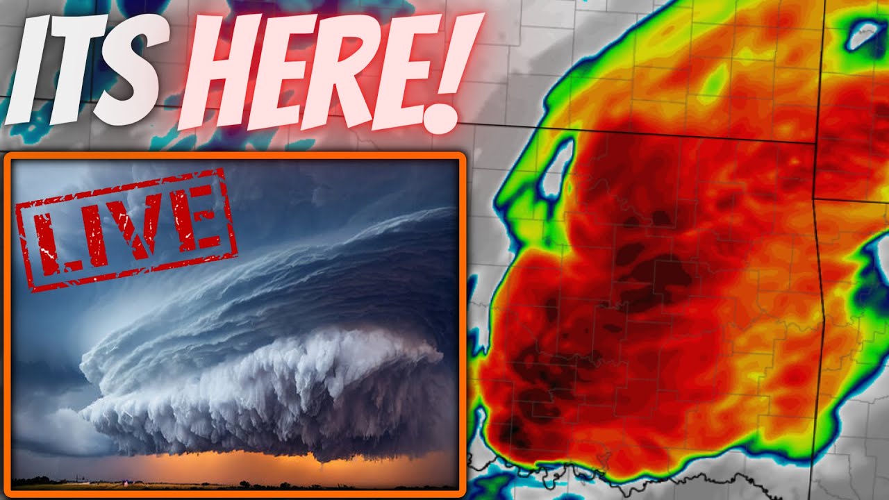 🔴BREAKING WEATHER - HUGE Hail, Tornadoes & Wind Damage Likely... Live ...