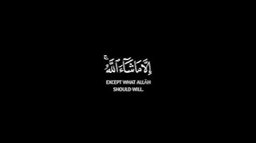 سنقرئك فلا تنسى إلا ما شاء الله شاشه سوداء | سورة الأعلى | كروما قرآن بصوت رعد الكردي
